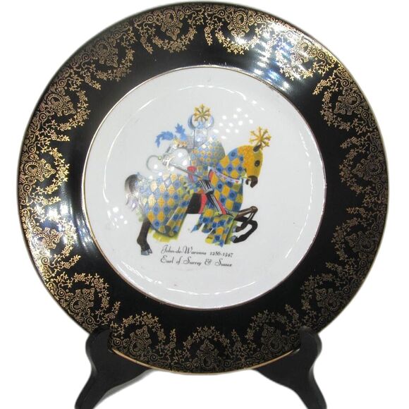 Rosina Wachtmeister RWL London John-De-Warenne Earl Of Surry 10 5/8" Plate - Picture 6 of 6